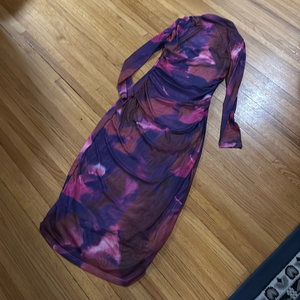 Tie die bodycon dress